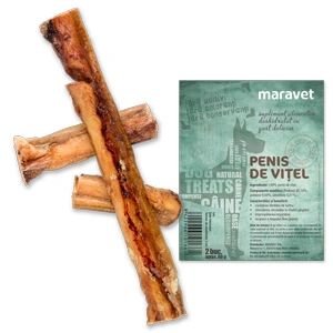 Recompensa pentru caini, penis de vitel, set 2 bucati