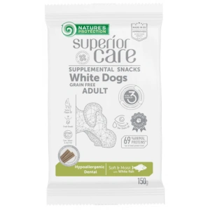 Superior Care White Dogs GF Recompense Hypoallergenic Dental cu Peste Alb 150 Gr - Img 7