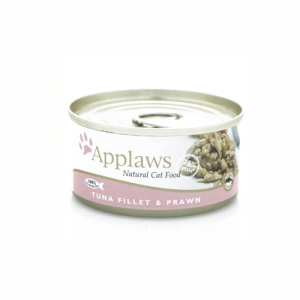 Applaws Cat Adult File de Ton si Creveti, Conserva 156 gr
