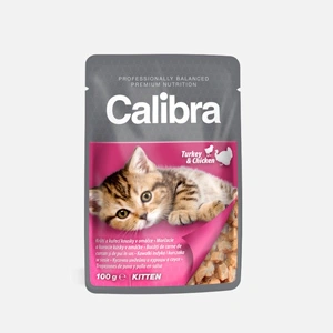 Calibra Cat Kitten Pouch Turkey and Chicken in Sauce 100 g
