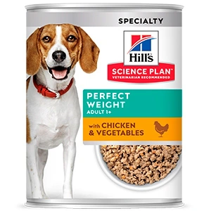 Hills SP Canine Adult Perfect Weight Pui si Vegetale 363 g (conserva)