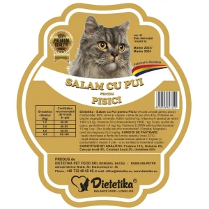 Hrana pentru pisici Dietetika, salam cu pui, 500 gr - Img 2