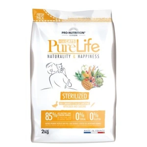 Hrana Uscata Grain Free Pisici Adulte Sterilizate Pure Life Rata Sardine 2 kg
