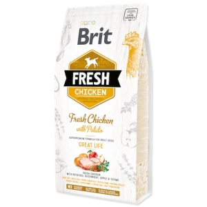 Hrana uscata pentru caini Brit Fresh, Pui proaspat si cartofi, 2.5kg