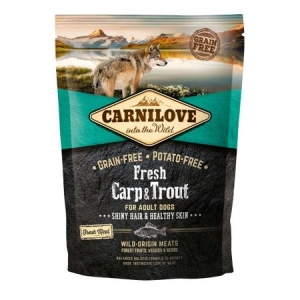 Hrana uscata pentru caini Carnilove Fresh, Crap si Pastrav, 1.5 kg