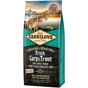 Hrana uscata pentru caini Carnilove Fresh, Crap si Pastrav, 12 kg