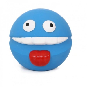 Jucarie Emoji din latex 8 cm Albastru