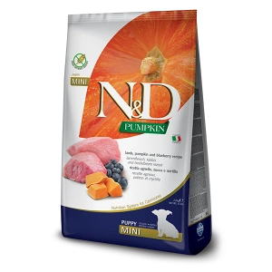 ND Dog GF Pumpkin Lamb and Blueberry Puppy Mini 7 kg