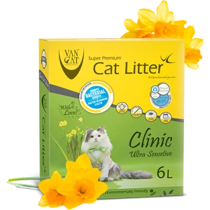 Nisip igienic pentru pisici, Vancat Ultra Clumping 6 L