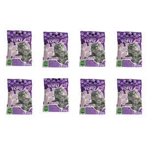 Pachet 8 x Nisip pentru pisici Mon Petit Ami Tofu LAVANDA 5L - Img 3