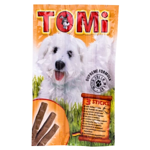 Recompense pentru caini, Tomi Snack, Curcan si Miel, 3 buc