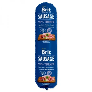 Salam Brit Premium cu Curcan, 800 gr