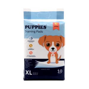 Set covorase absorbante cu benzi adezive, cu feromoni, Puppies XL, 90x60 cm, 10 buc