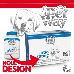 Supliment nutritiv pentru caini PetWay Artro Strong, 100 tablete - Img 2