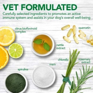 Supliment nutritiv pentru caini Vet's Best, sustinerea imunitatii, 60 tab - Img 2