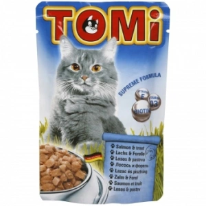 Tomi Cat Plic cu Somon si Pastrav, 100 g