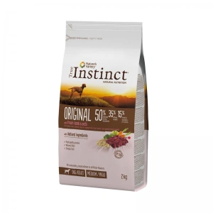 True Instinct Dog Original, Medium-Maxi Adult cu Miel, 2 kg