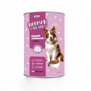 Bax 12 Conserve Pentru Caini, Norman, Cu Ficat, 1240 Gr