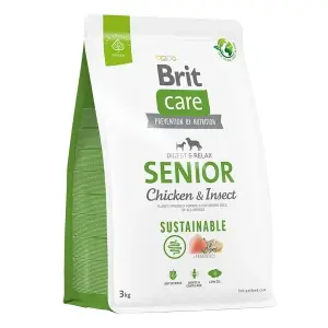 Brit Care Dog Sustainable Senior, Chicken & Insect, 3 kg