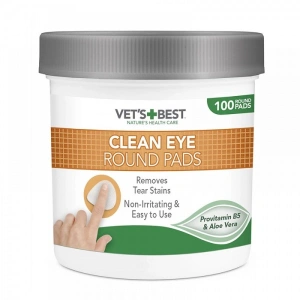Degetare curatare ochi pentru caini, Vet's Best, 50 buc