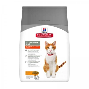 Hill's SP Feline Young Adult Sterilised cu Pui, 3.5 kg