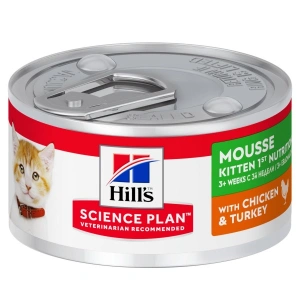 Hills SP Feline Kitten Mousse Chicken and Turkey 82 g (conserva)