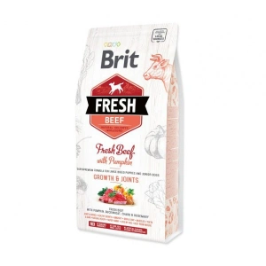 Hrana uscata pentru caini Brit Fresh, Puppy Talie Mare, Vita cu dovleac, 12kg