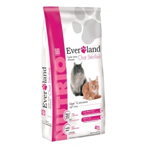Hrana uscata pentru pisici, Everland Nutrio Cat Sterilised, 4 kg