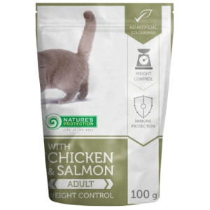 Natures Protection Cat Weight Control Chicken Salmon 100 G