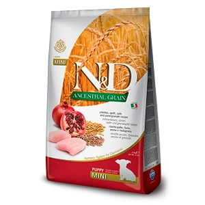 ND Ancestral Grain Dog Chicken, Spelt, Oats and Pomegranate Puppy Mini 7 kg