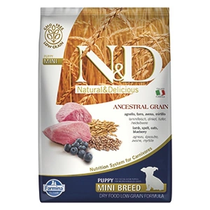 ND Dog LG Lamb and Blueberry Puppy Mini 7 kg