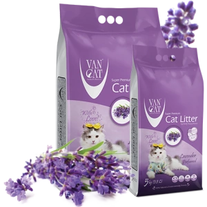 Nisip Igienic Pentru Pisici, Vancat Lavanda Compact 5 Kg