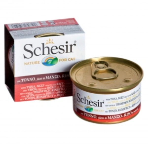 Schesir Conserva Ton/Vita cu Orez 5X85 gr