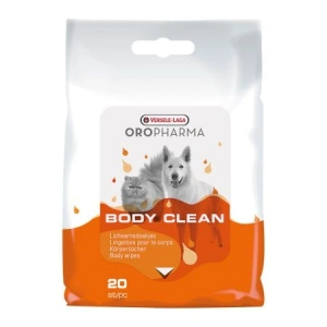 Servetele umede pentru caini si pisici Oropharma Body Clean, 20 buc