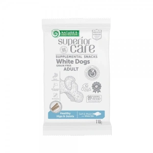 Superior Care White Dogs GF Snack Hips Joints cu Peste Alb 110 Gr