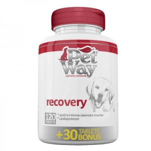 Supliment nutritiv pentru caini PetWay Recovery, 120 tablete + 30 bonus
