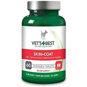 Supliment nutritiv pentru caini Vet's Best, blanita sanatoasa, 60 tab