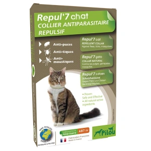 Zgarda Antiparazitara PILOU Pisica 35 cm