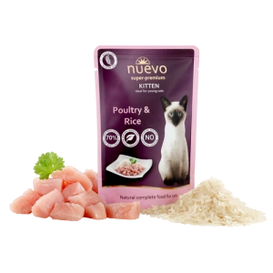 16 x Nuevo Kitten, Pui si Orez, plic 85 g