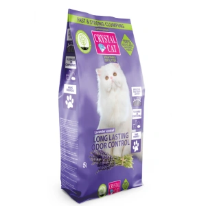 Asternut igienic pentru pisici Crystal Cat, Tofu, Lavanda, 5 L