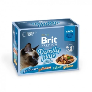 Brit Cat Multipack Delicate Family Plate in Gravy 12 x 85 g