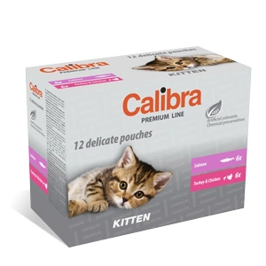 Calibra Cat Pouch Premium Kitten Multipack 12 x 100 g