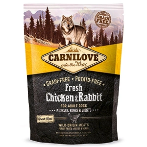 Carnilove Fresh Chicken and Rabbit, Bones and Joints for Adult Dogs 1.5 kg