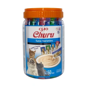 Churu Cat Varieties Recompense Cremoase cu Ton 50 buc - Img 7