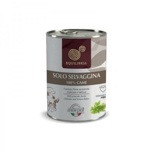Conserva EQUILIBRIA Dog - 100% carne de VANAT SALBATIC - 410 gr
