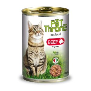 Conserva pentru pisici, Pet Throne, cu Vita, 405 g