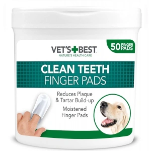 Degetare curatare dinti pentru caini, Vet's Best, 50 buc - Img 6