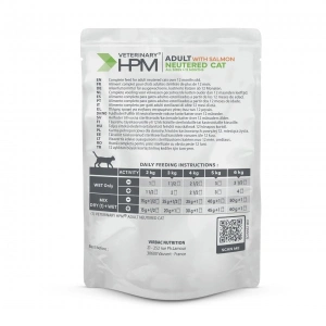 Hrana umeda pentru pisici sterilizate, Virbac HPM Neutred cu somon 12 plicuri x 85 gr - Img 5