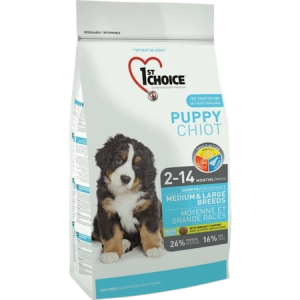 Hrana uscata pentru caini 1st Choice Puppy, Talie Mare & Medie, 15kg