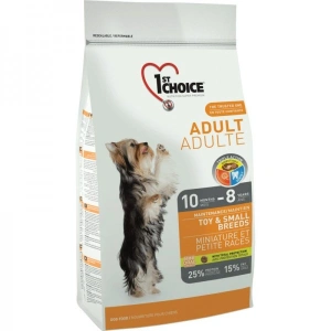 Hrana uscata pentru caini 1st Choice Talie mica & Toy, 2.72kg